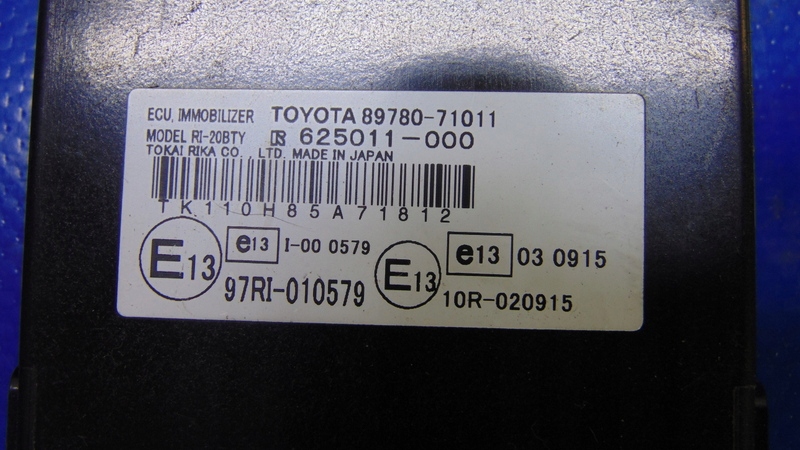 modulo IMMOBILAIZERA 89780-71011 TOYOTA HILUX VII 05-16R