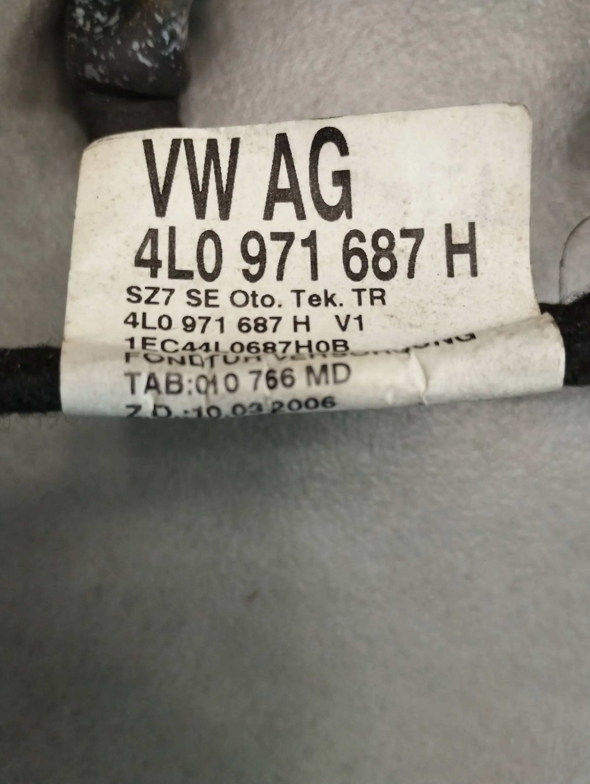 Audi Q7 4L bundle door left rear part 4L0971687H