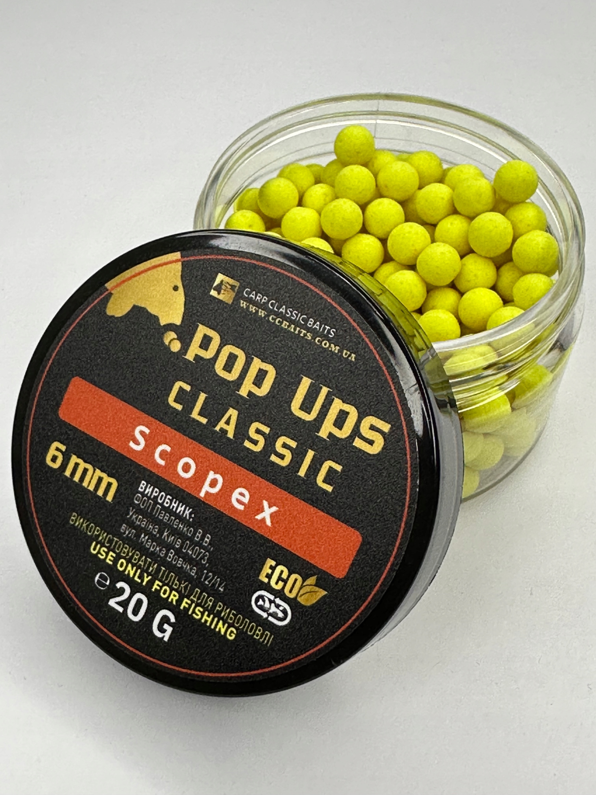 Kulki Carp Classic Baits Pop Ups 6 MM Classic Scopex
