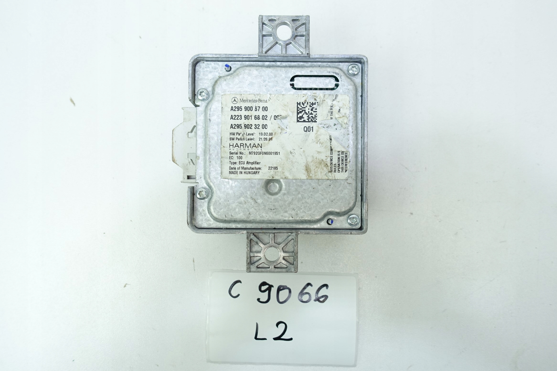 amplifier HARMAN MERCEDES W223 W447 A2959006700
