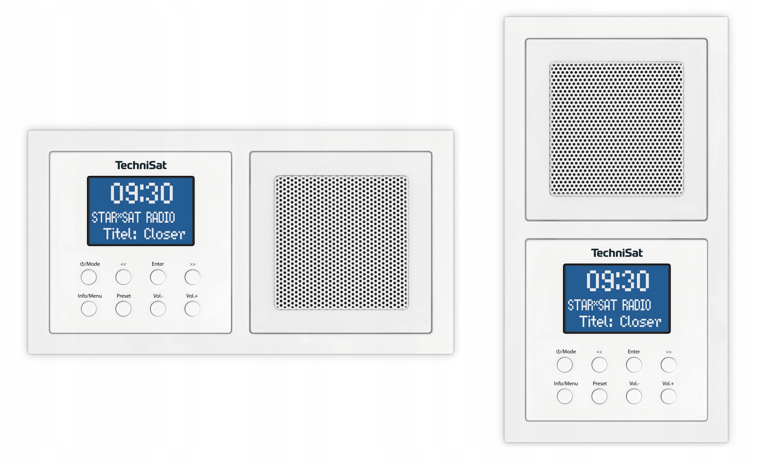 Radio sieciowe Dab+ Fm TechniSat Digitradio Up 1 Podtynkowe