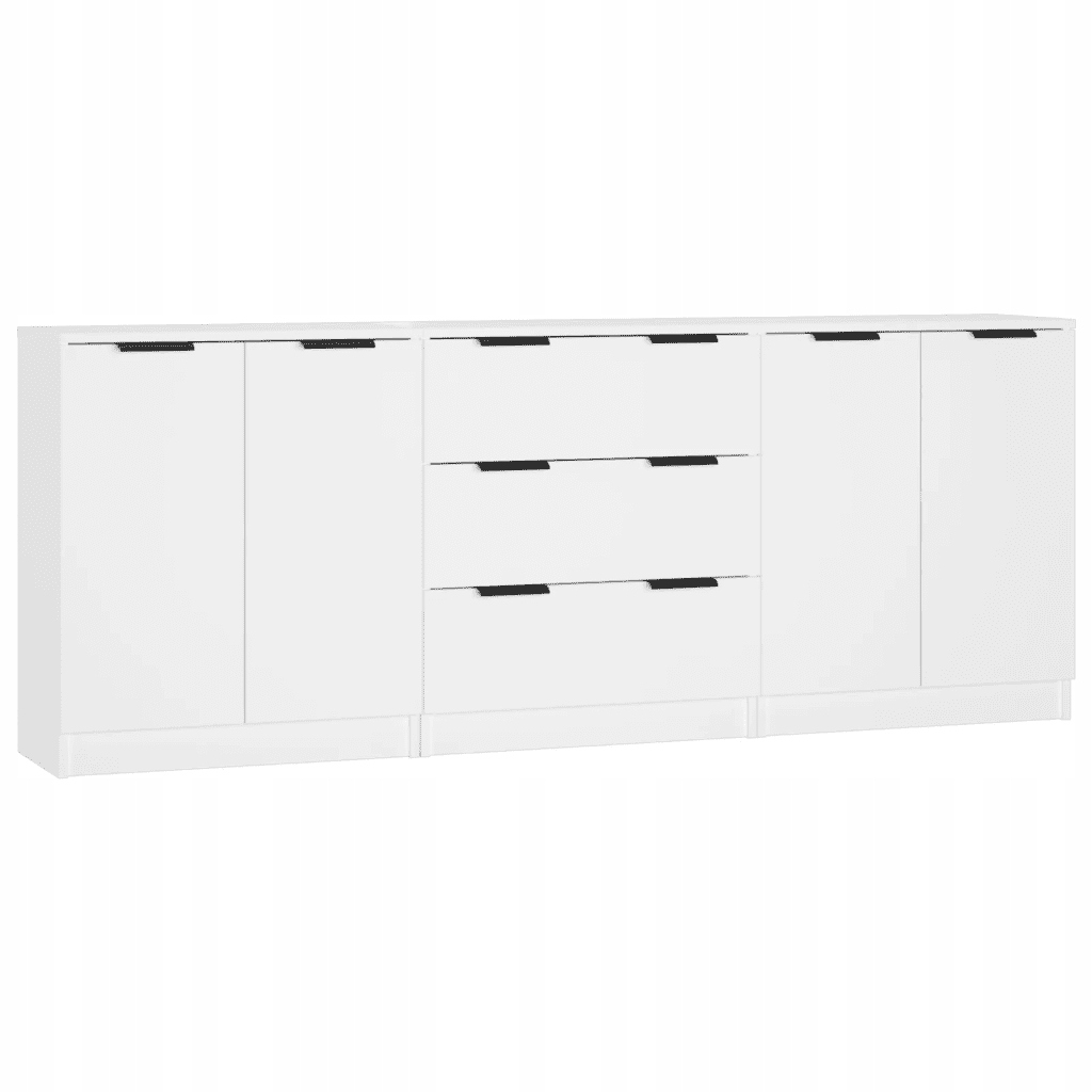 Bílá minimalistická skříňka 60 x 30 x 70 cm, materiál na bázi dřeva