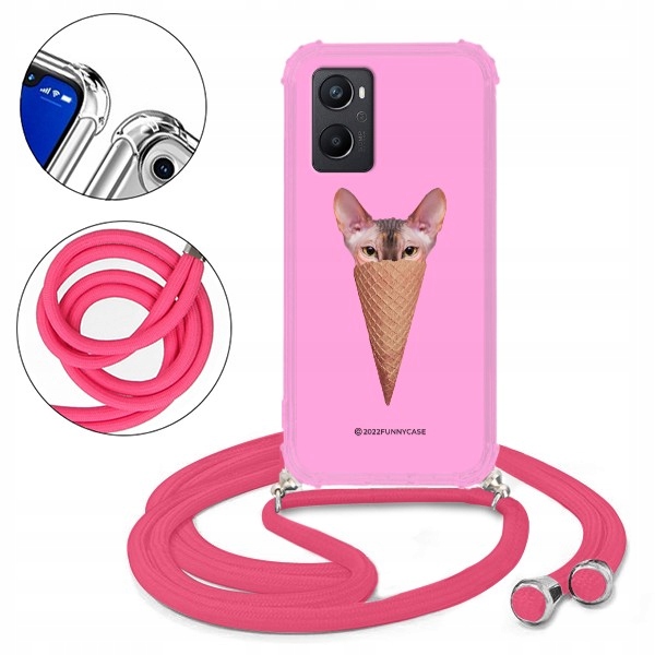 

Etui Crossbody Różowy Do Oppo A96 4G Crazy