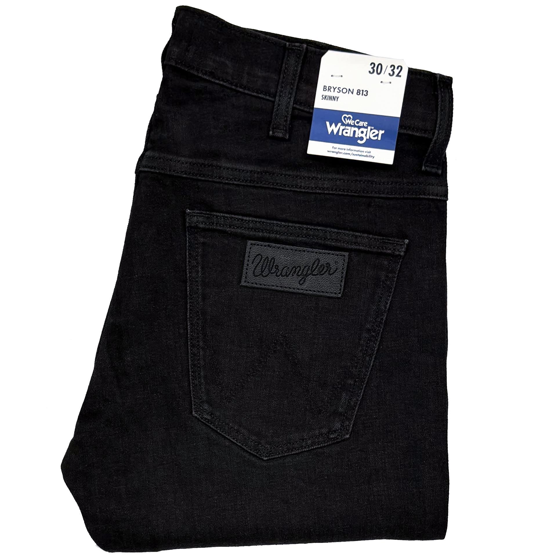 Wrangler Bryson 813 Atmosphere pánské džíny skinny černé W30 L32
