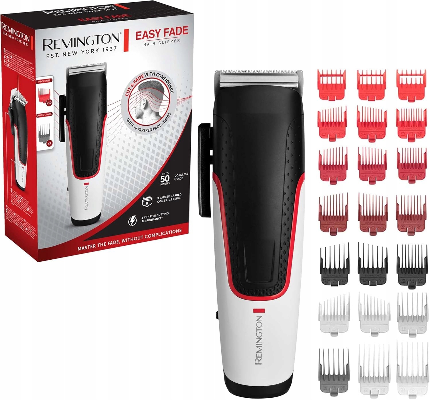Remington HC500 Easy Fade strojek na vlasy s nastavením délky Fade
