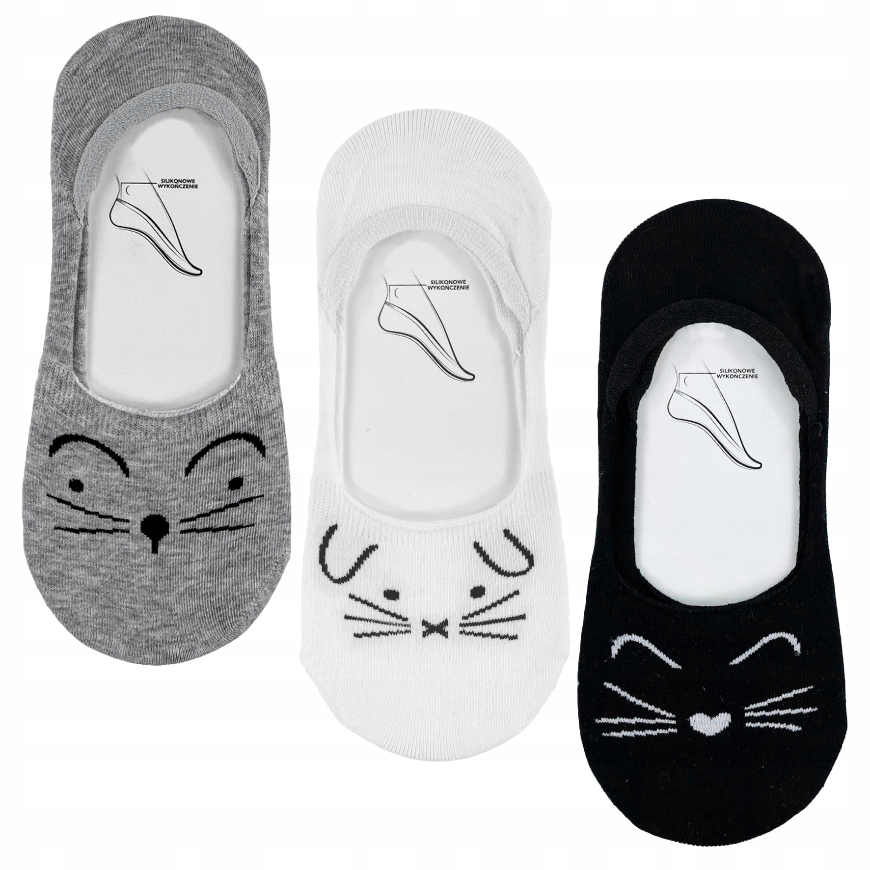 Krátké ponožky 3 Páry balerín se zvířátky Moraj 35-38