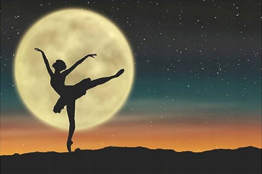 Malování diamanty Baletka Velká 80x100 cm