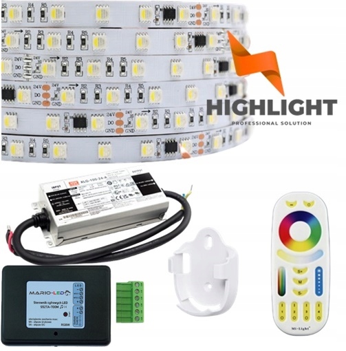 5m Rgbw Led Set digitálny 24V tm1814 60led/1mb