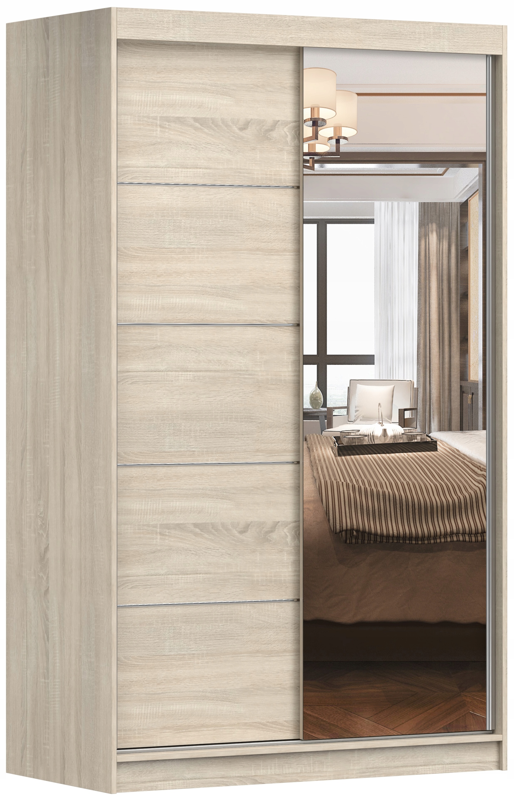 Szafa Przesuwna NEOMI 05 120 LUSTRO PÓŁKI Kod producenta NEOMI-05