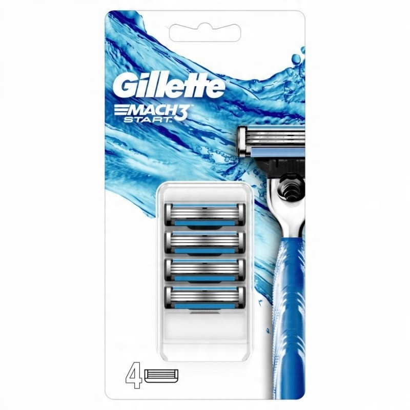 

Gillette MACH3 3 Start Wkłady Ostrza Nożyki 4 Szt