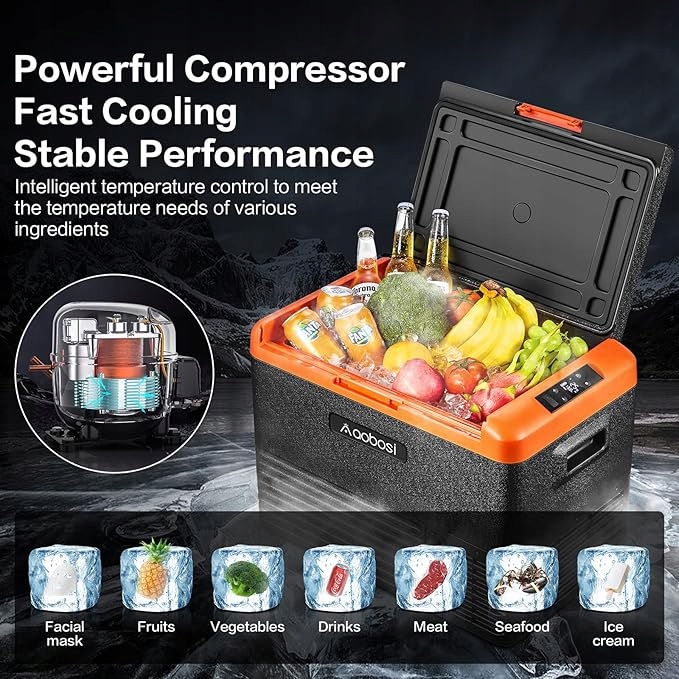 Lodówka samochodowa AAOBOSI 12 V - 44 kwarty (41 l) Przenośna lodówka z zam EAN (GTIN) 0701915890327