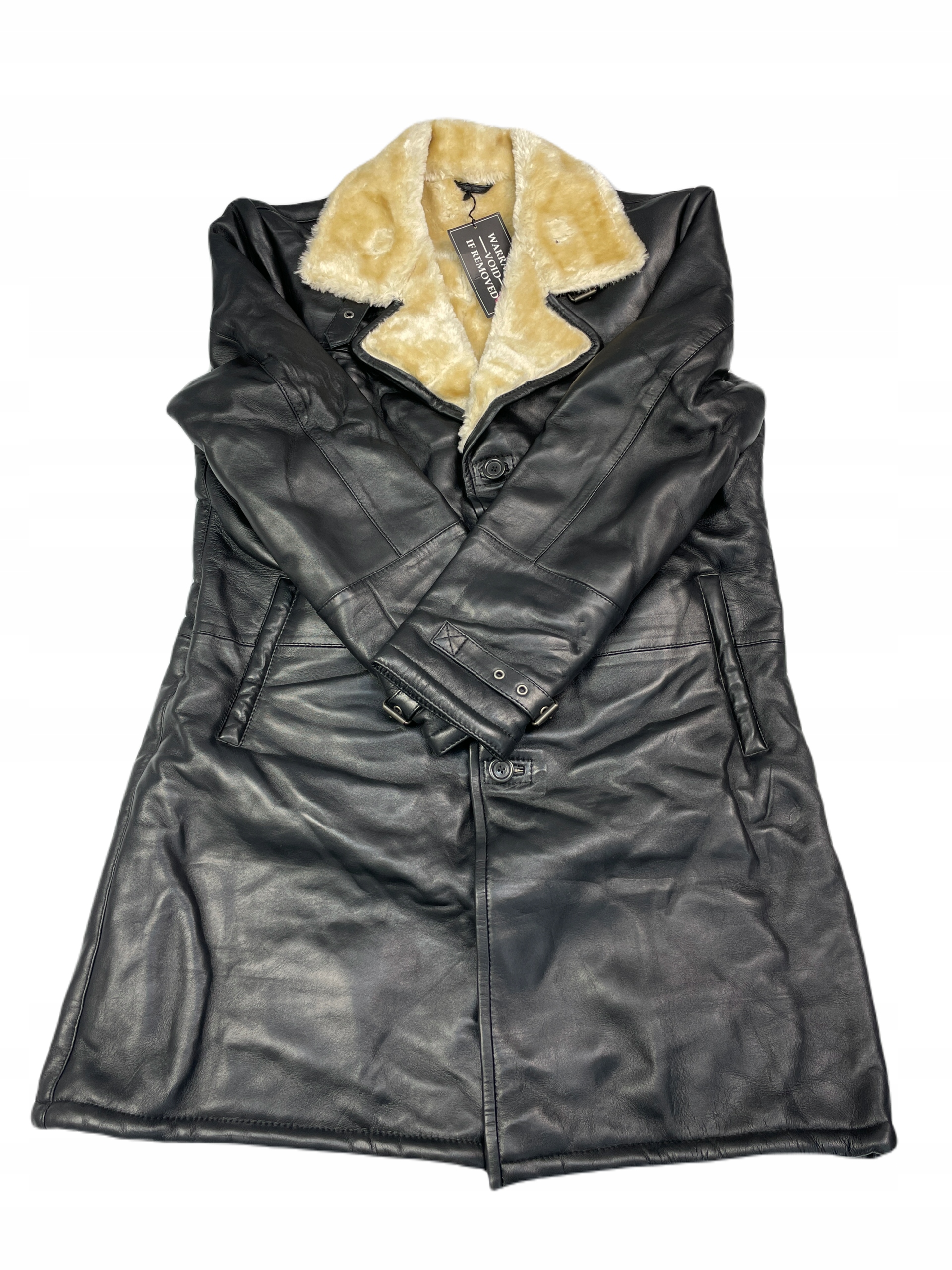 Kožená pánská bunda černá Real Leather L