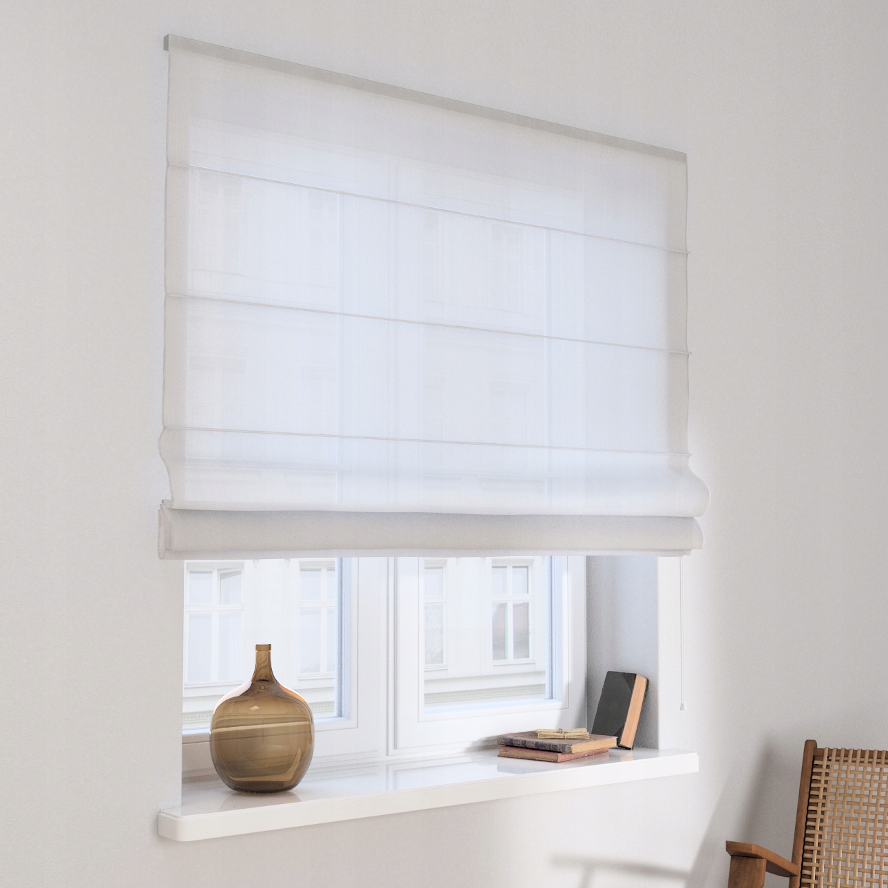 Hotová římská roleta Capri 80x170 cm bílá