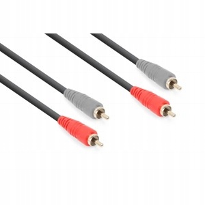 

Kable 2 x Rca męski 2 x Rca męski 1.5m Vonyx
