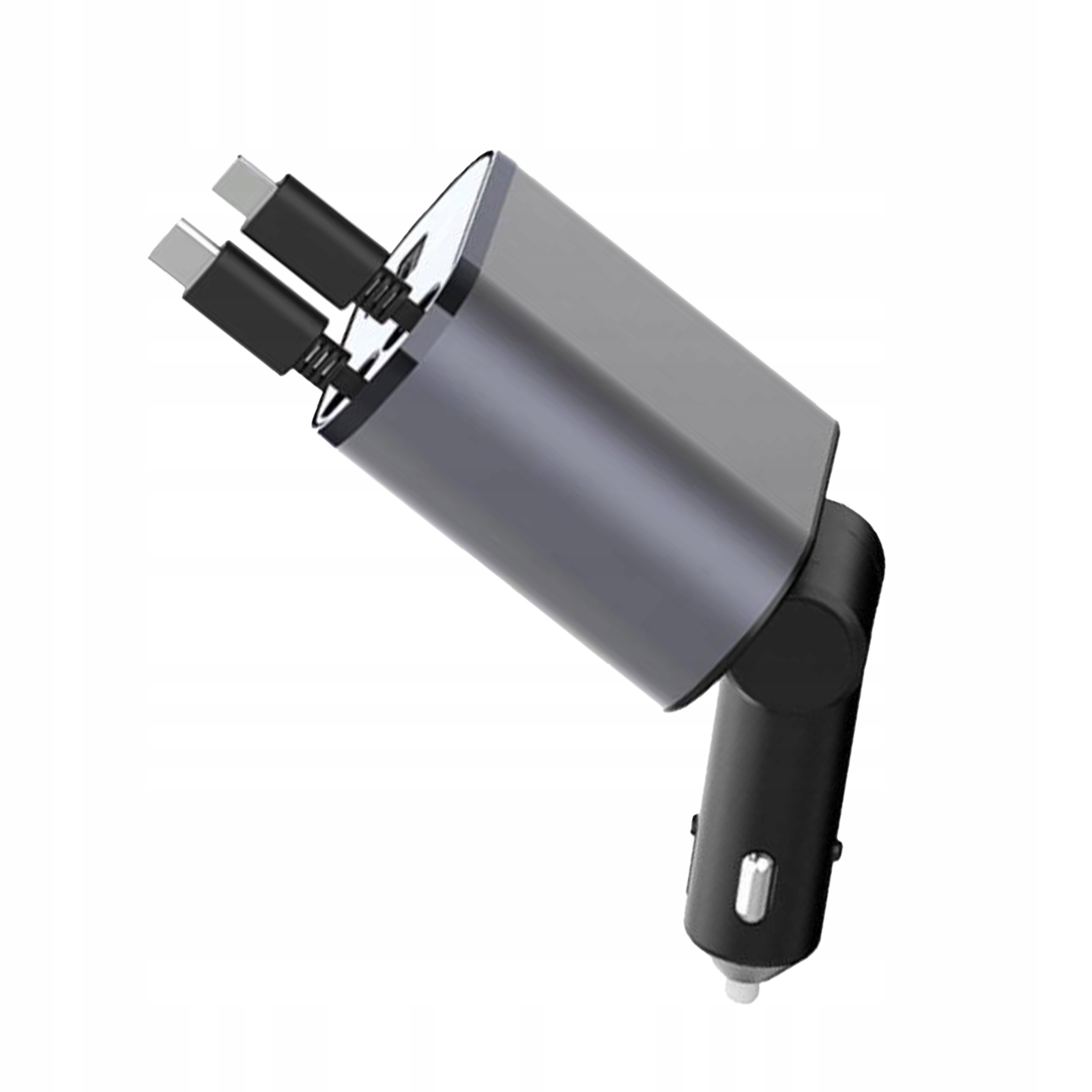 CZARNY SZYBKA ŁADOWARKA SAMOCHODOWA INTERFEJS USB 100W