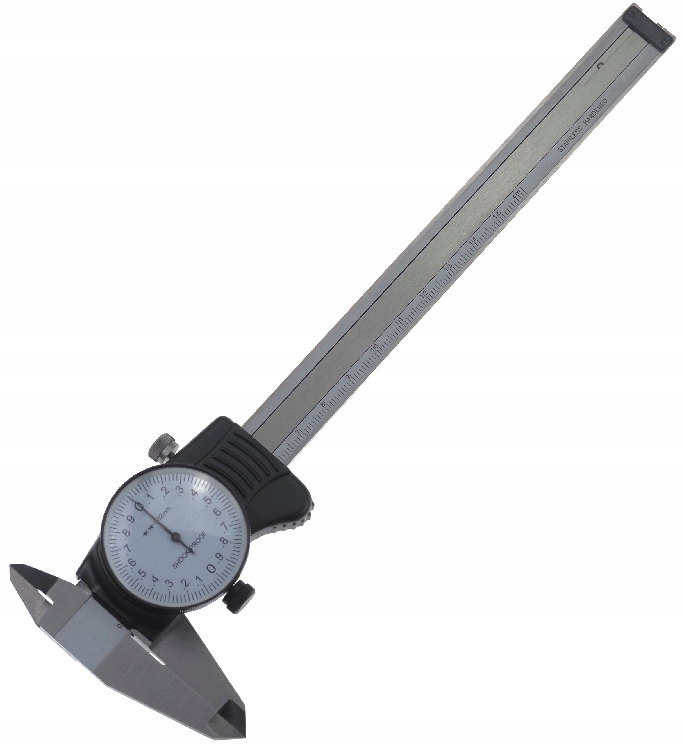 Hodinkové posuvné měřítko 150 mm 0,02 proti otřesům Shock-proof