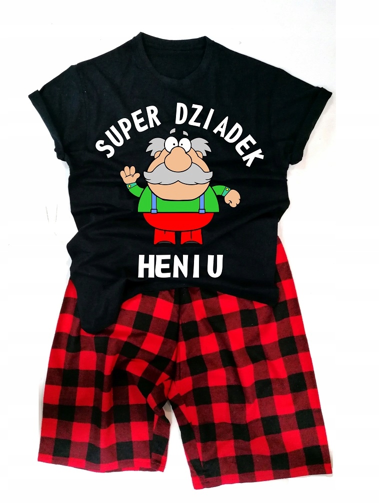 Pánské Bavlněné Pyžamo Dárek Den Prarodičů XL