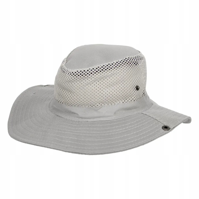R233E Letni kapelusz męski z siateczką szary Stan opakowania oryginalne