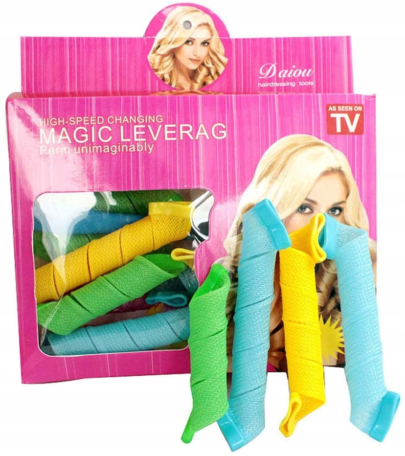 

Papiloty Wałki Loki Zestaw Magiczne Włosy Spirale