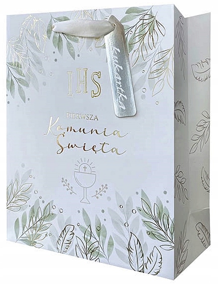 KOMUNIJNA Torba na Prezent rozm. XL, Opakowanie na Prezent na I KOMUNIĘ ŚW.