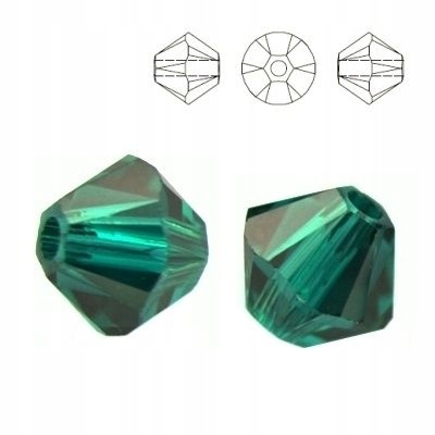 5328 MM 8 Swarovski Xilion Bicone Emerald