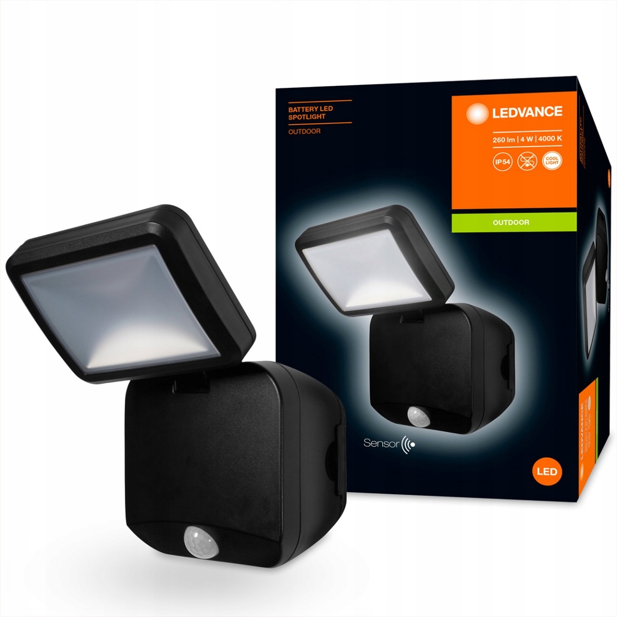 Светодиодная лампа 4W с батарейным питанием с датчиком движения LEDVANCE