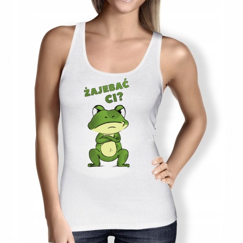 

Koszulka Damska Top Super Żaba Żajebać CI