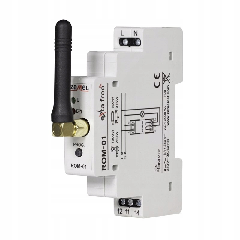 Exta Free – rádiový modulární přijímač 1-kanálový ROM-01