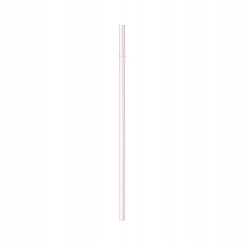 

Prosta, gładka szklana słomka 23 cm różowa