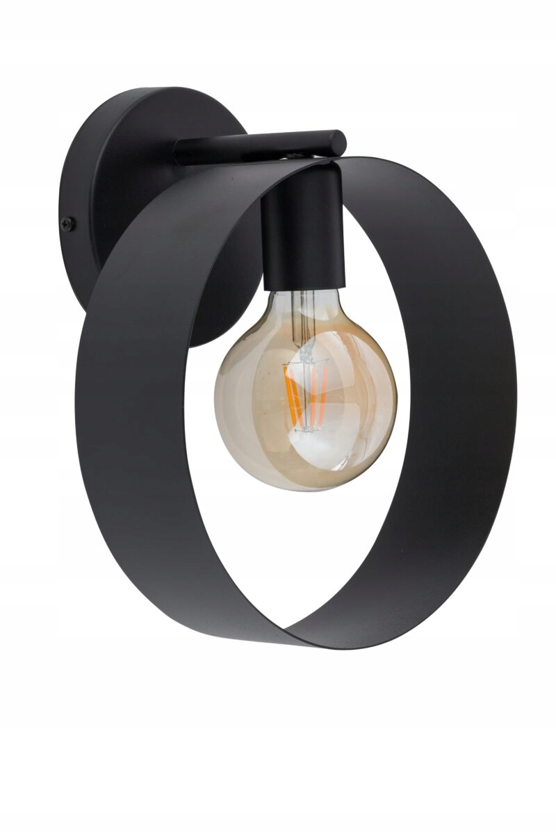 Nástěnná lampa mimalistická černá, moderní do obývacího pokoje, jídelny Sigma