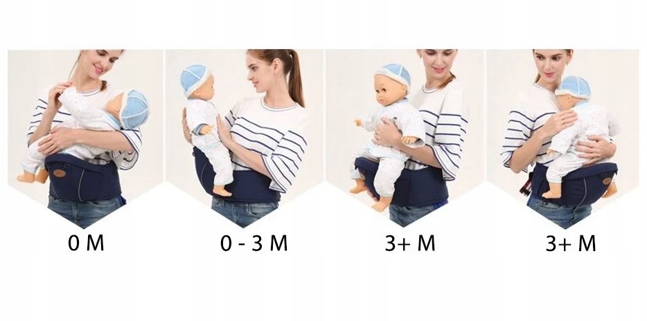 NOSIDEŁKO NOSIDŁO BIODROWE PAS BIODROWY SIEDZISKO DO NOSZENIA DZIECKA 15KG Opcje noszenia Przodem
