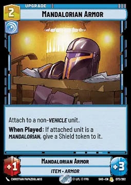 Karta Mandalorian Armor (V.1) SWU SHD #073