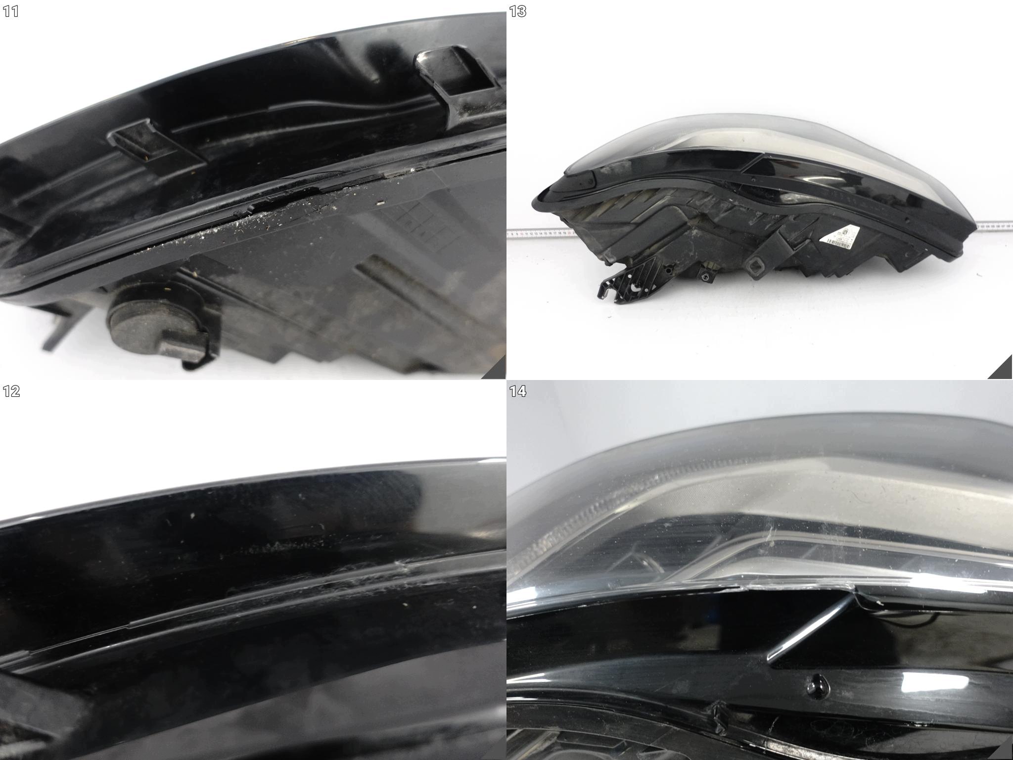 AUDI RS6 4G0 C7 11-14 light FULL LED left front EUROPA CIEMNA black