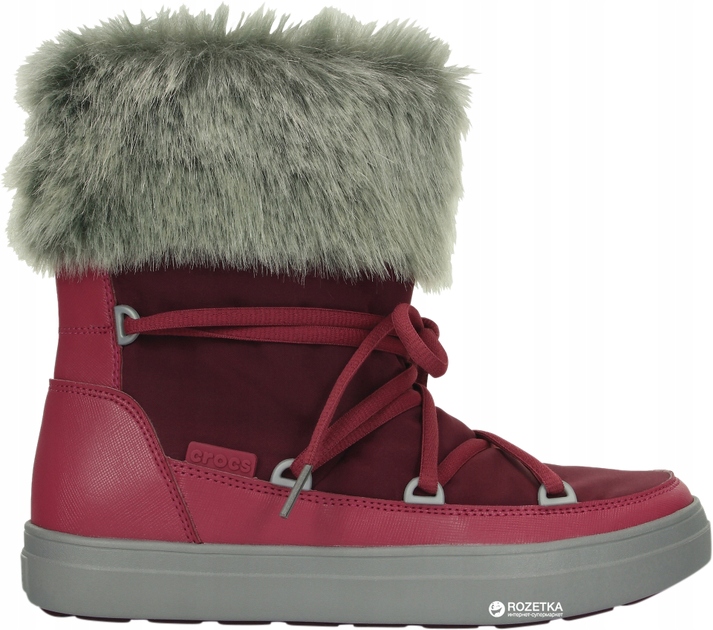Crocs Sněhule Lodgepoint Lace Boot Women W6 36,5 Pomegranate