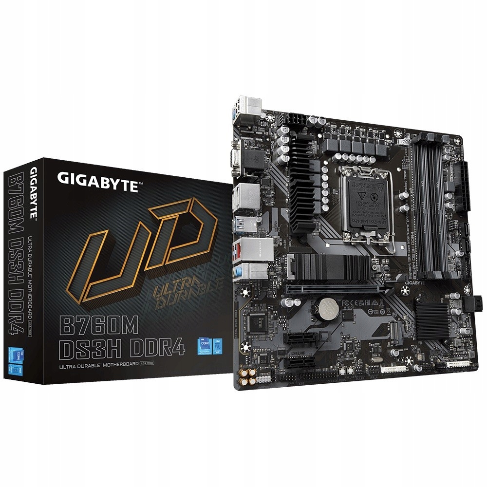 Gigabyte Základní deska B760M DS3H DDR4 s1700 DDR4 2DP/HDMI mATX
