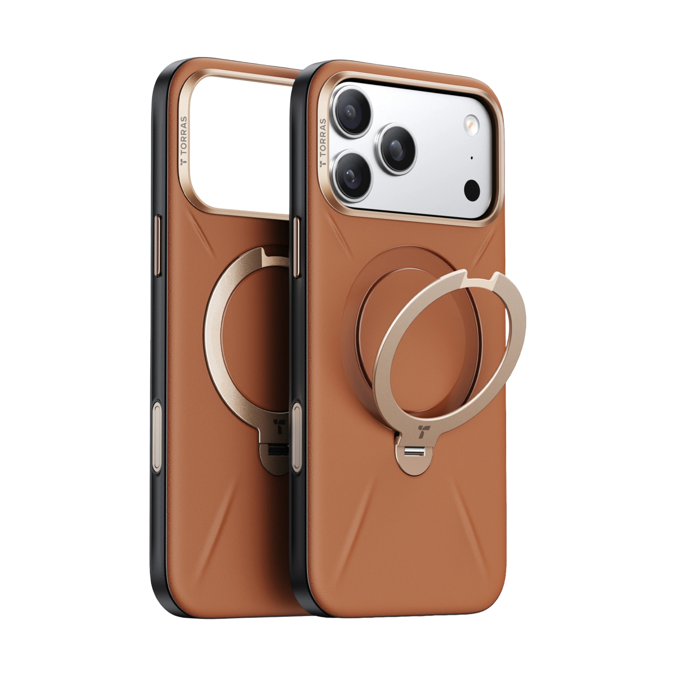 Etui do iPhone 17 Pro Torras Ostand Q3 VegSkin z MagSafe Skóra Wegańska