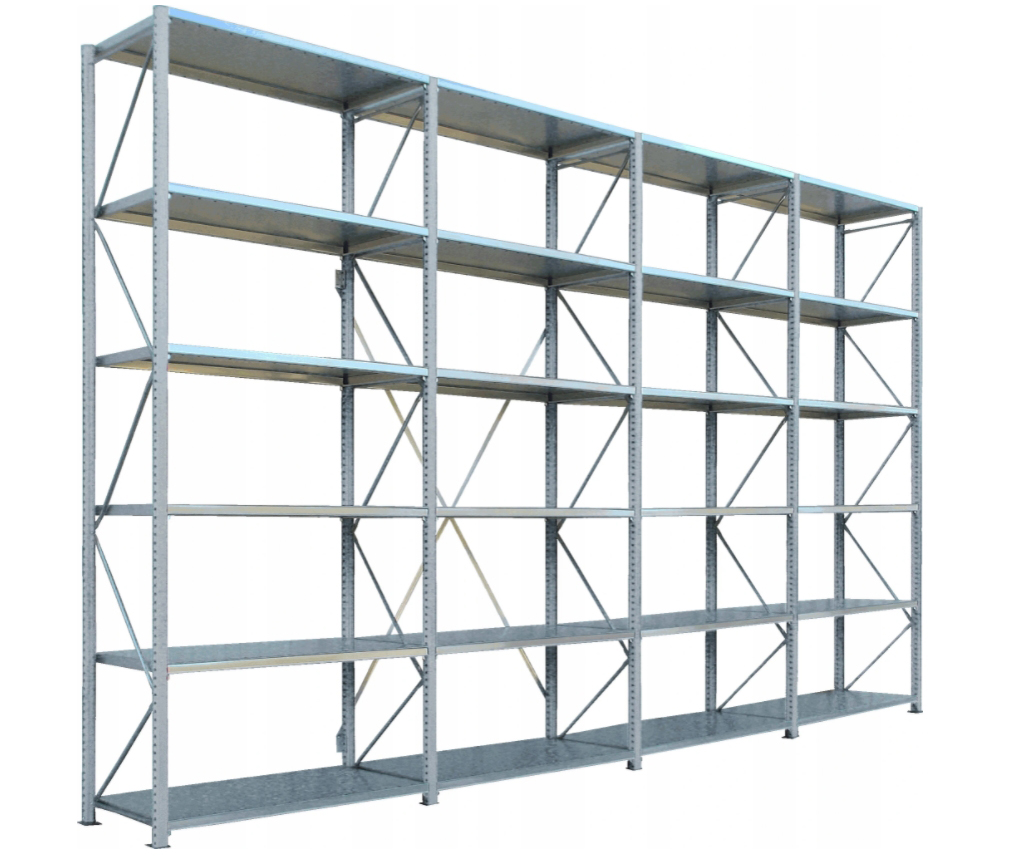 Regal metalowy magazynowy M25 30 polek 120 kg
