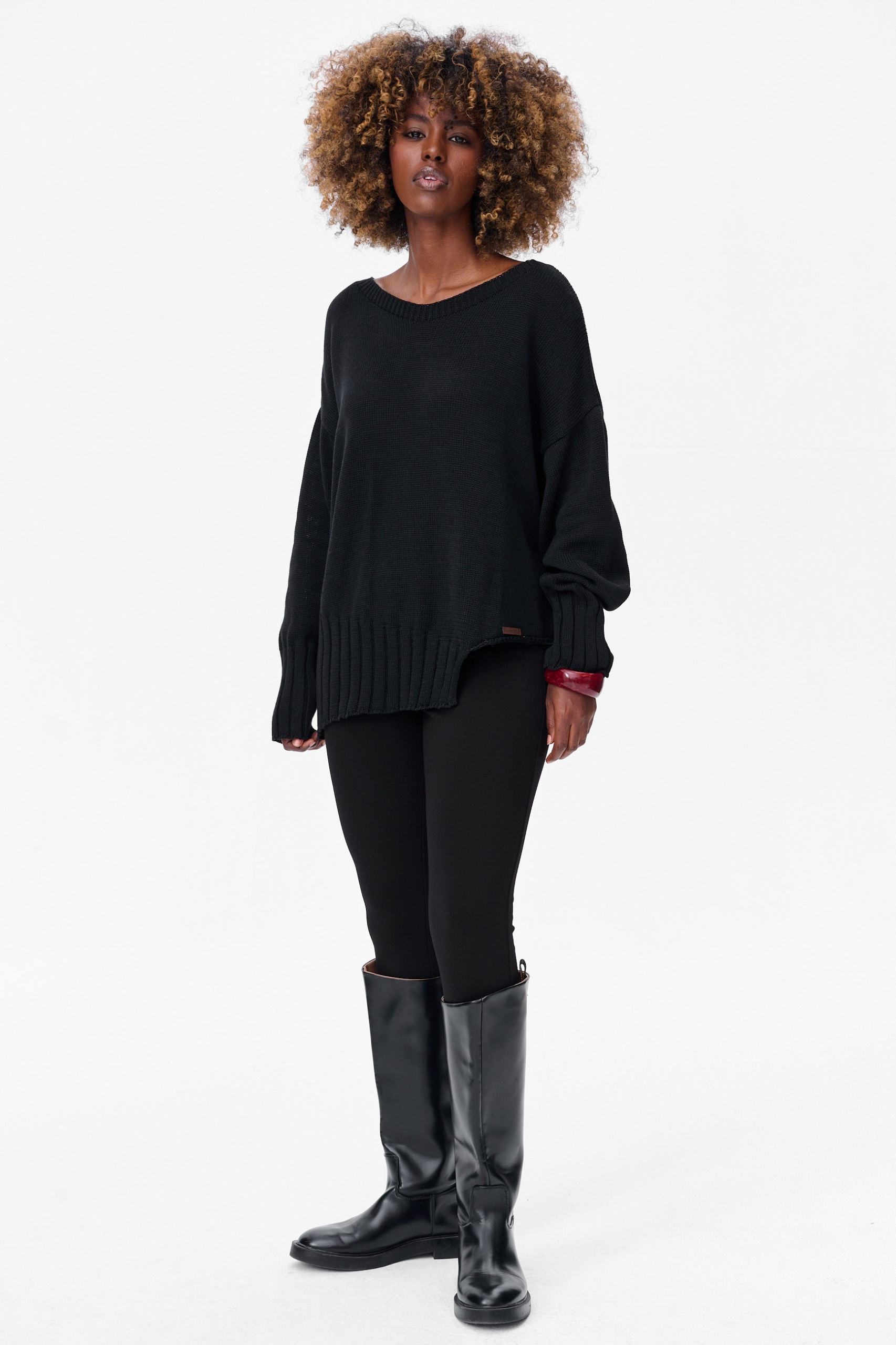 dámský svetr Bocq černý blue shadow vel 40/42