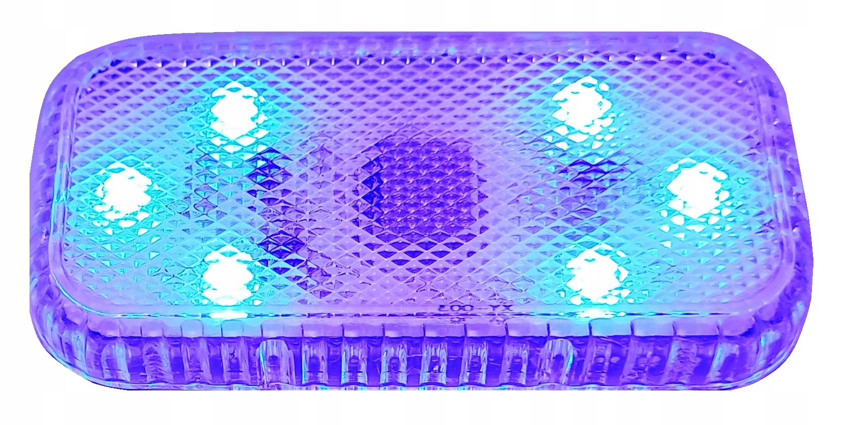 BEZPRZEWODOWE DOTYKOWE ŚWIATŁO LED DO KABINY SAMOCHODU, USB - NIEBIESKIE