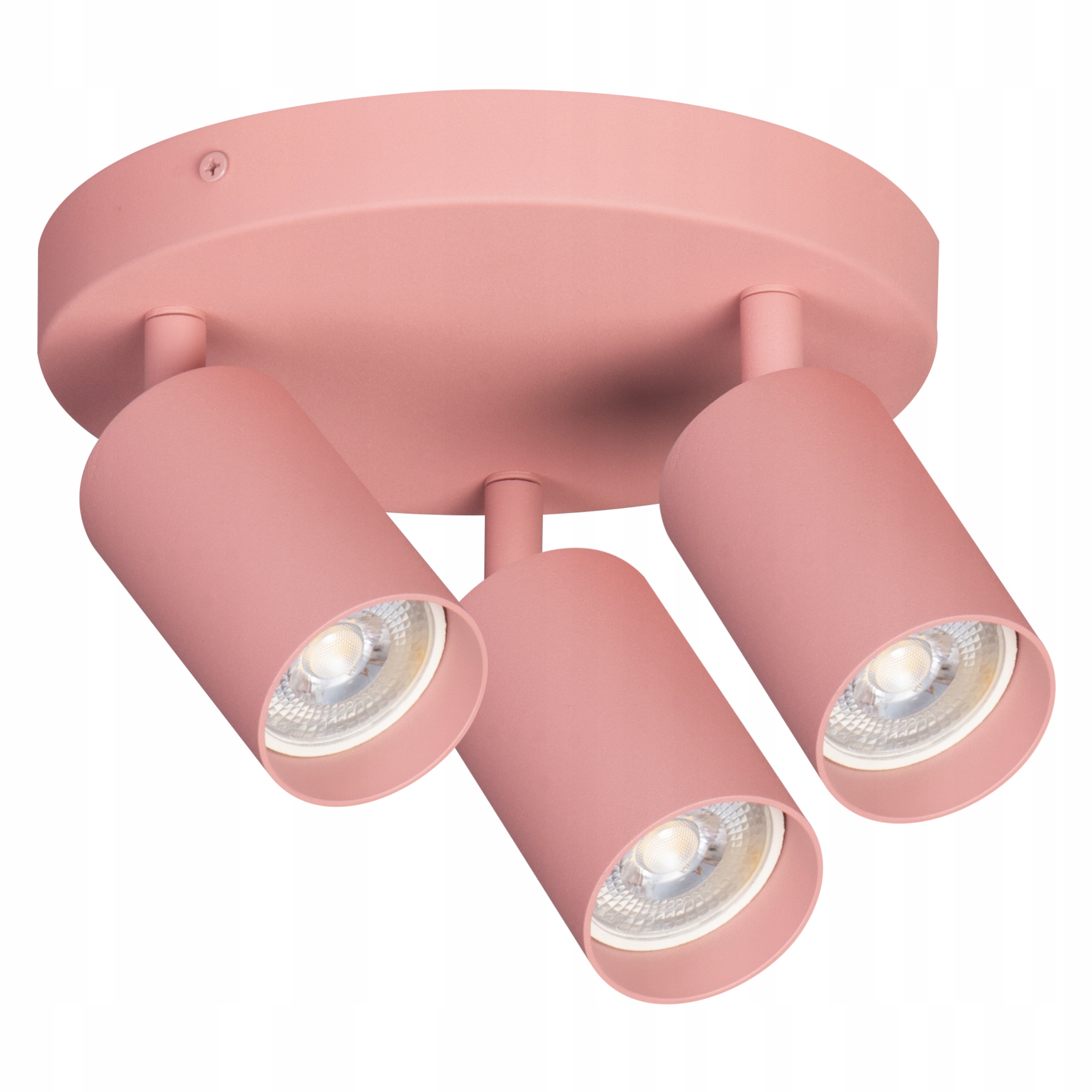 Lampa Sufitowa Oprawa Halogenowa Natynkowa Kinkiet LED Reflektor TUBA Róż