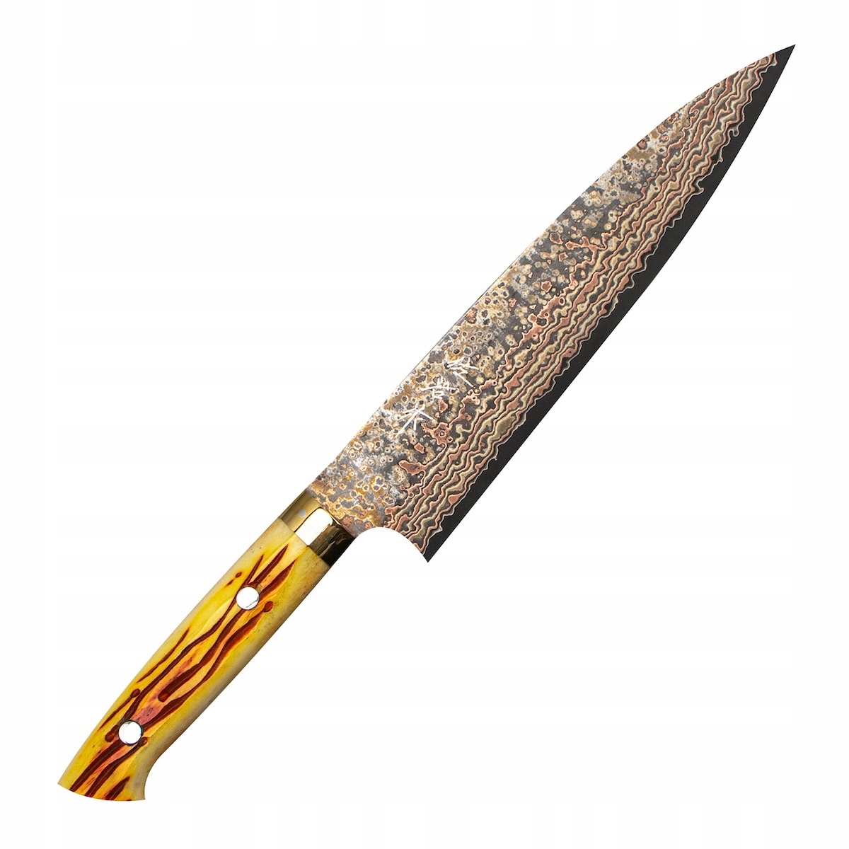 Takeshi Saji Obb Bl Ručne kovaný VG-10 Color japonský nôž šéfkuchára 21 cm