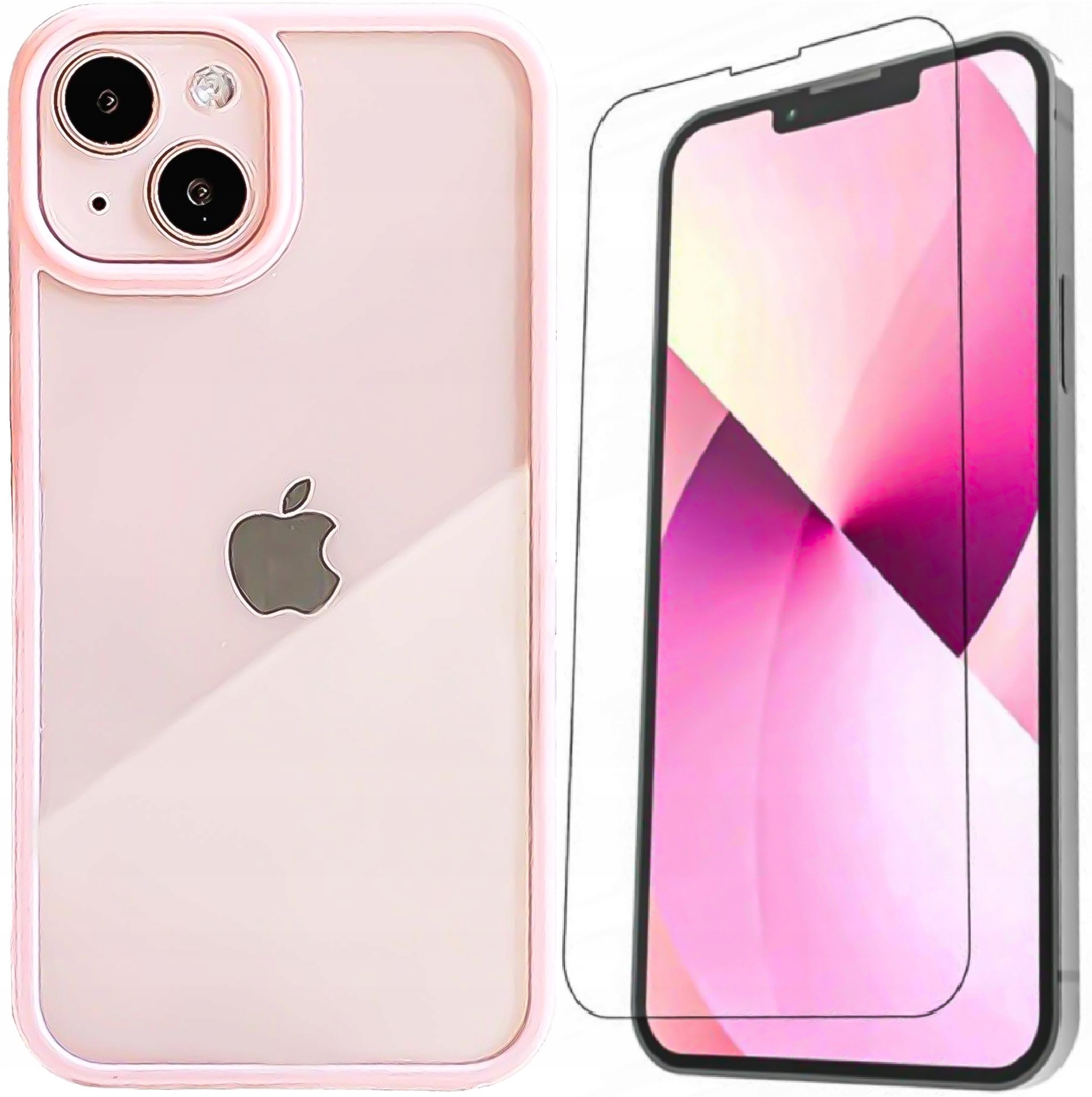 

Przezroczyste Etui Clear do iPhone 13 Mini Różowy