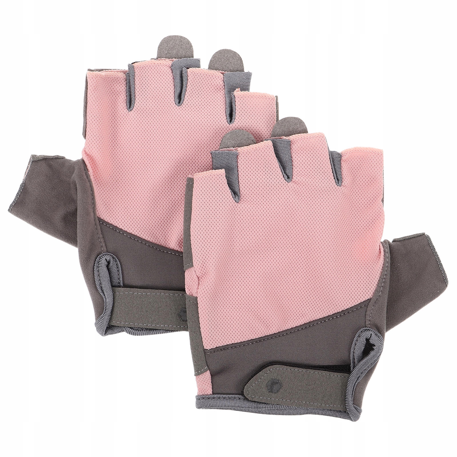 1 Para Różowych Rękawic Fitness Bez Palców Z Antypoślizgową Wyściółką