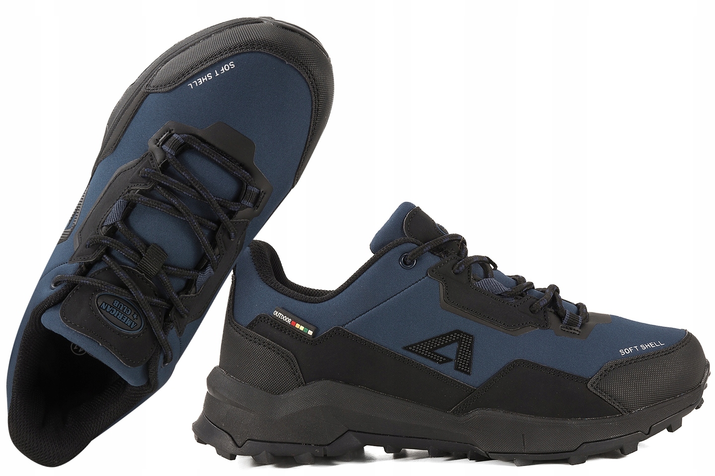 American Club HL111 Pánské Sportovní Trekové Boty Softshell 43 Tmavě modrá