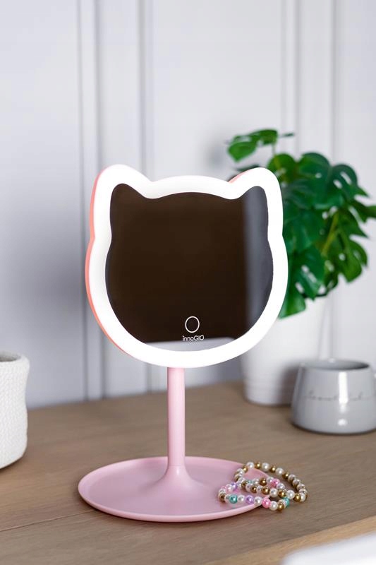 Lusterko Kosmetyczne LED InnoGIO GIOperfect Pink Cat Marka InnoGIO