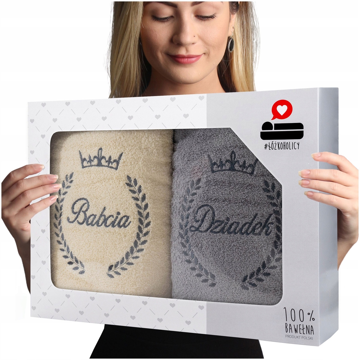 Sada froté osušek 2ks 70x140 Luba Den babičky a dědečka