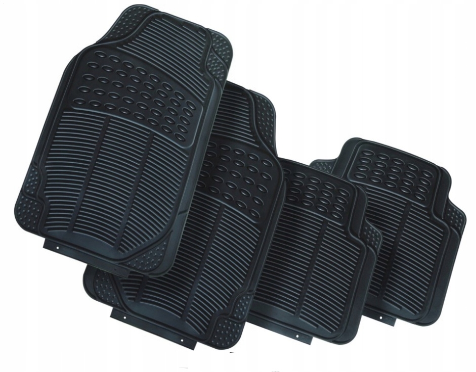 Dywaniki Gumowe Pvc samochodowe uniwersalne 4 szt Komplet antypoślizgowe