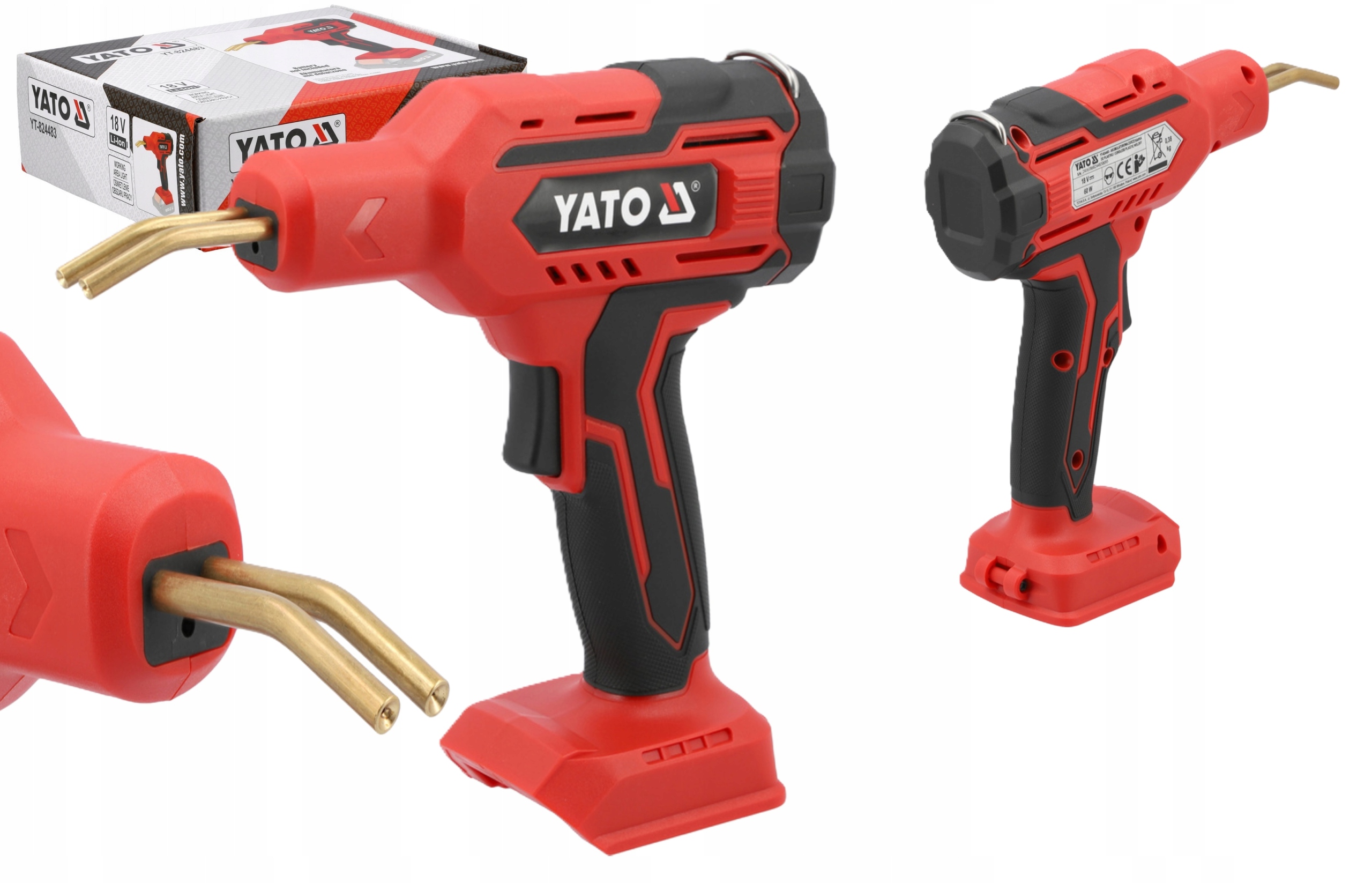 Svářečka Na Plasty Aku (body) Korpus 60W 500°C 18V YT-824483