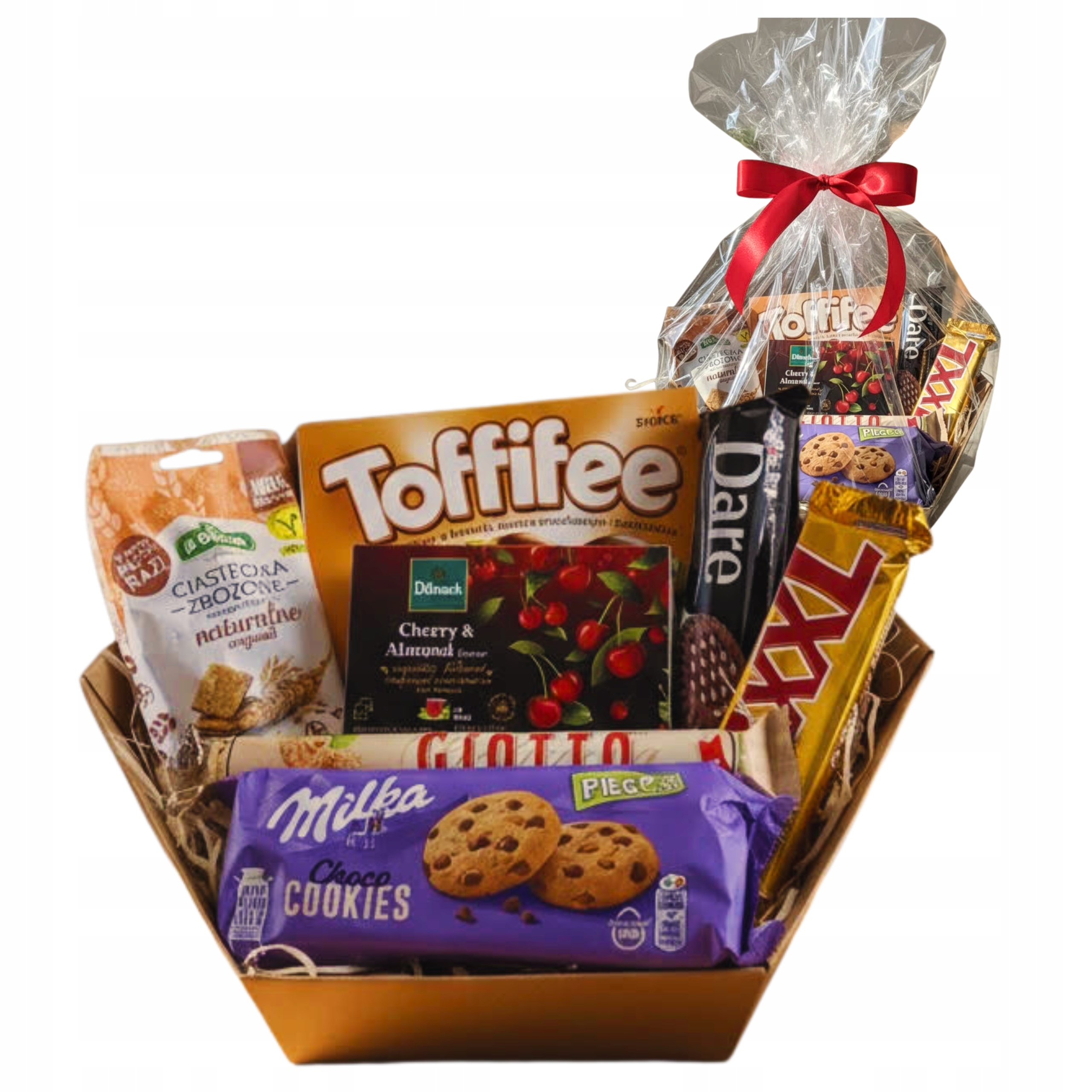 Levně Sada sladkostí dárek Koš S Sladkostmi box na Den Žen Narozeniny