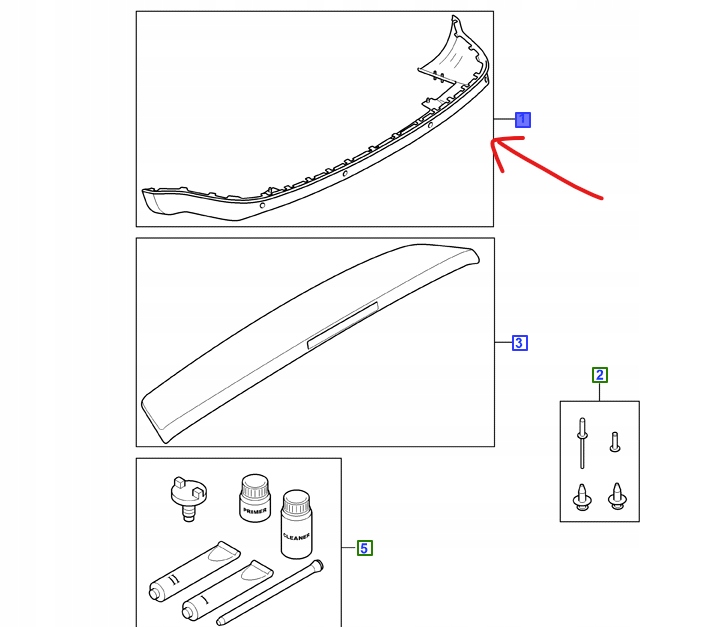 OSŁONA ZDERZAKA TYLNEGO FORD C-MAX Mk1 2003-2008